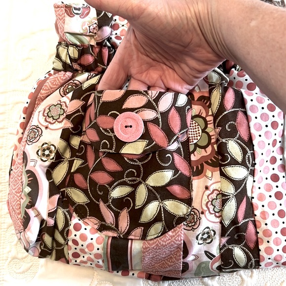 NWOT Patchwork Handbag with Tie Closure - Picture 4 of 10